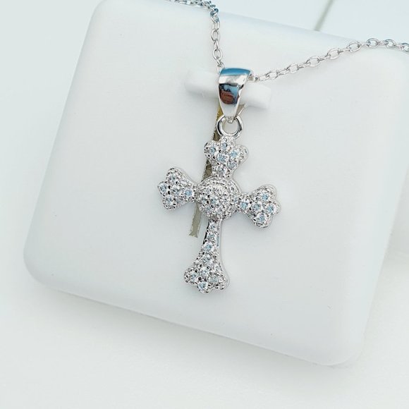 "925 Sterling Silver Cubic Zirconia Necklace, U19254727 - Picture 9 of 10